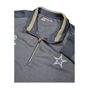 Nike Golf Dri-Fit 1/4 Zip Pullover Long Sleeve Dallas Cowboys Blue Men's 3XL‎